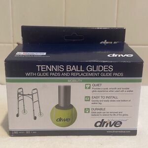 ❤️Drive medical walker, rear tennis ball, glides and replacement glide pad, New